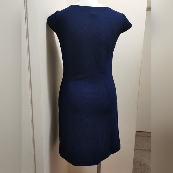 CHETTA B NAVY BLUE DRESS - Picture 2 of 6
